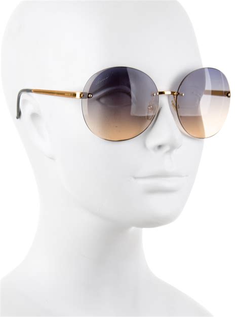 gucci rimless sunglasses gradient|gucci bedazzled sunglasses.